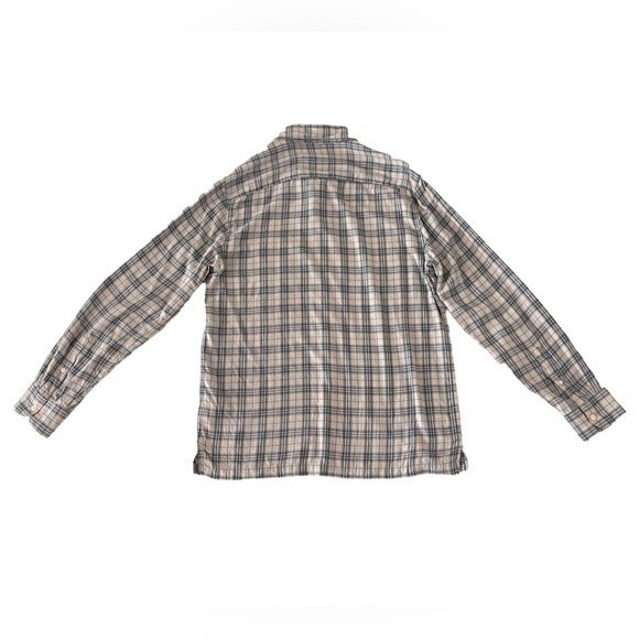 Abercombie&Fitch Men’s Blue Plaid Button Flannel Shirt in Size Medium - Picture 2 of 7